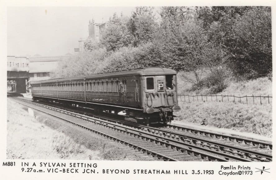 In a Sylvan Setting Beyond Streatham Hill Train Railway Postcard