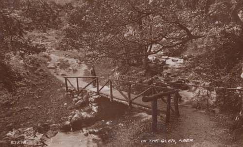 In The Glen Aber Real Photo Antique Postcard