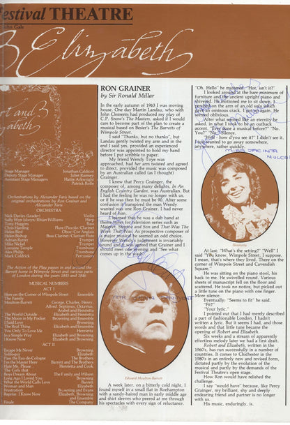 Incredible Chichester Multi Hand Signed Theatre Programme John Savident etc