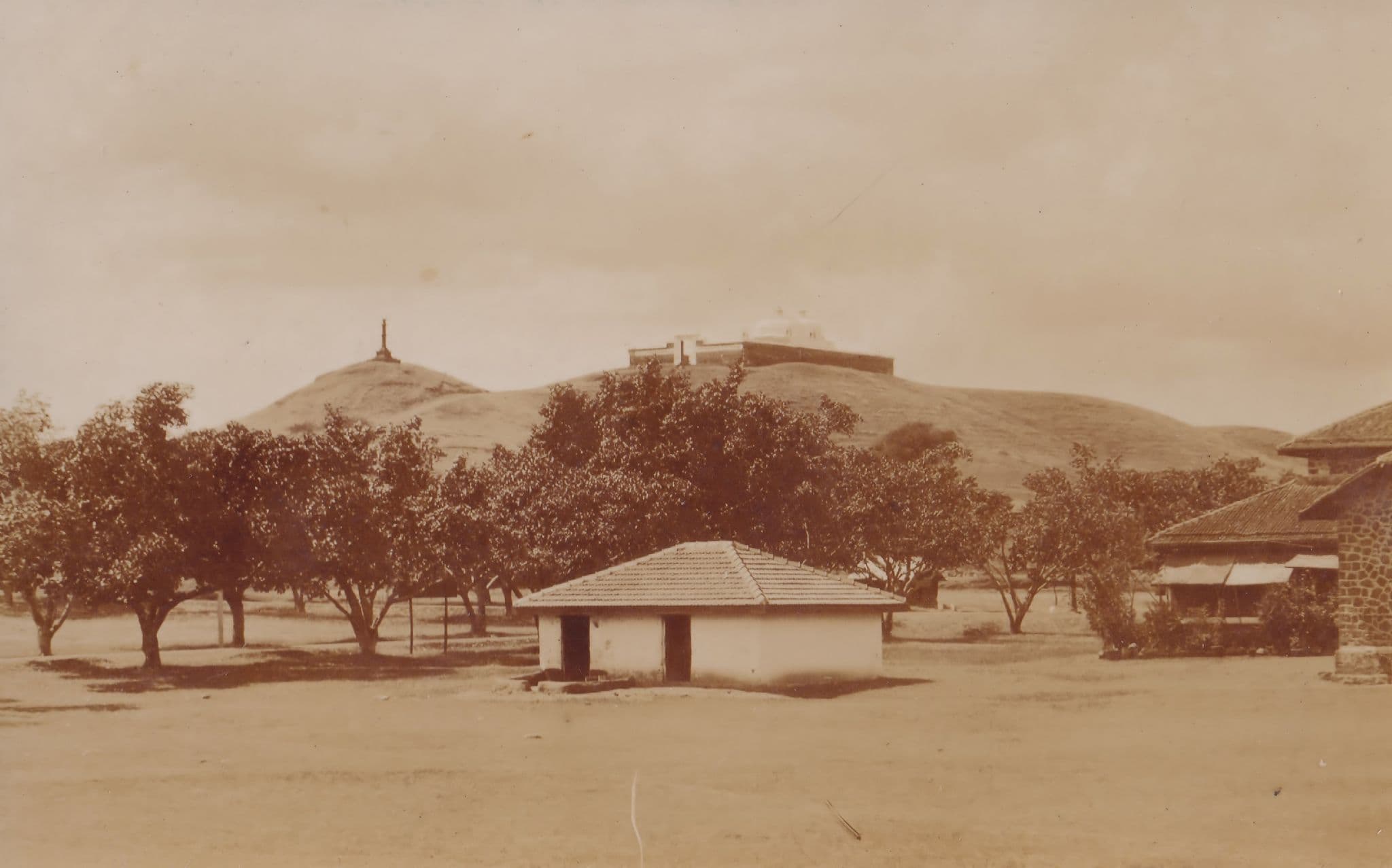 India Military Unidentified View 1914 Real Photo Postcard