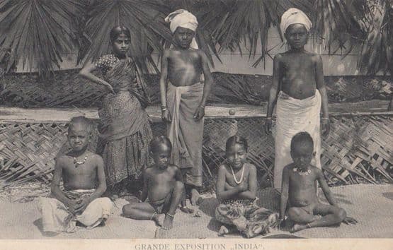 Indian Exposition Grande Exposition India Young People Postcard