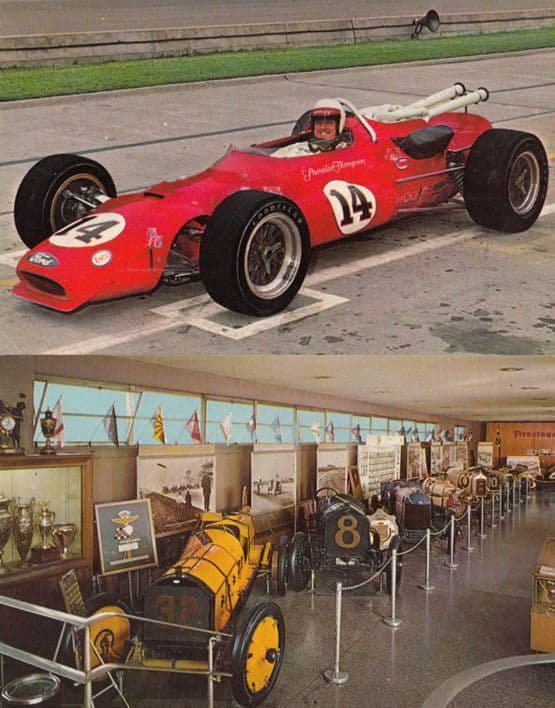 Indianapolis Indy 500 AJ Foyt 1967 Winner Museum 2x Postcard