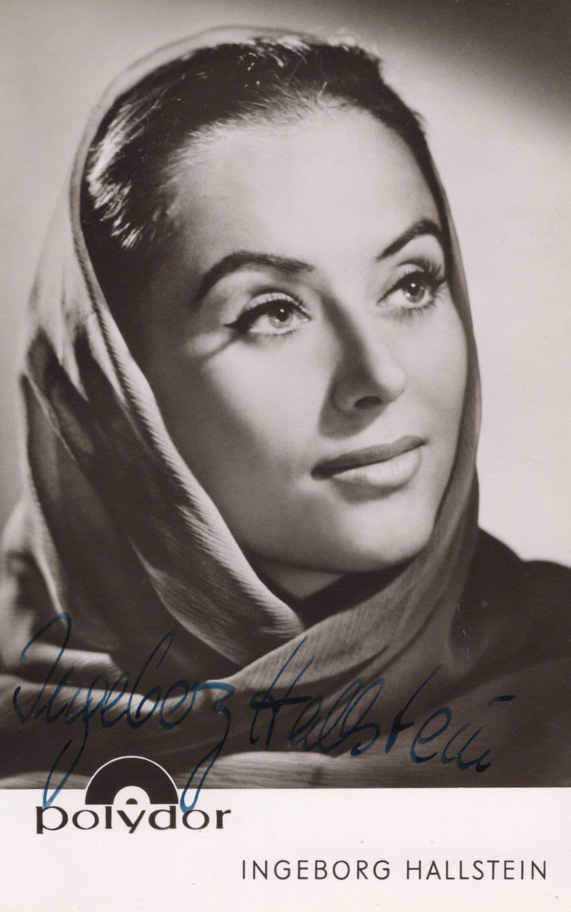 Ingeborg Hallstein German Opera 1970s Polydor Hand Signed Photo