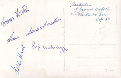 Inn Spatzen Karl Haidinger Austria Music Band Hand Signed Postcard