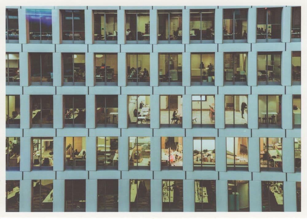 Inside Windows Of Giant Office Skyscraper Block Nosey Parker Postcard