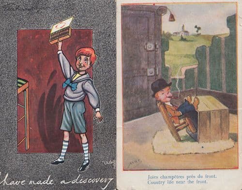 Invention Of Pack Box Of Cigarettes Cigars Cigar Antique Smoking Postcard