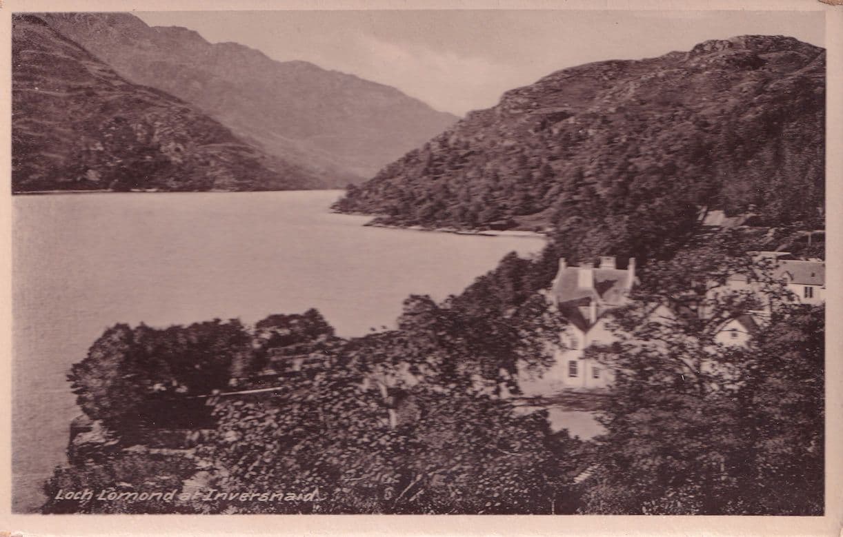 Inversmaid Scotland Loch Lomond Old Real Photo Postcard