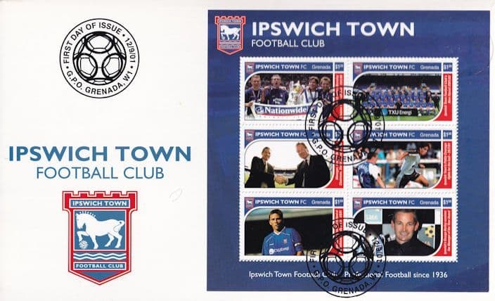 Ipswich Town Football Club Rare FDC First Day Cover