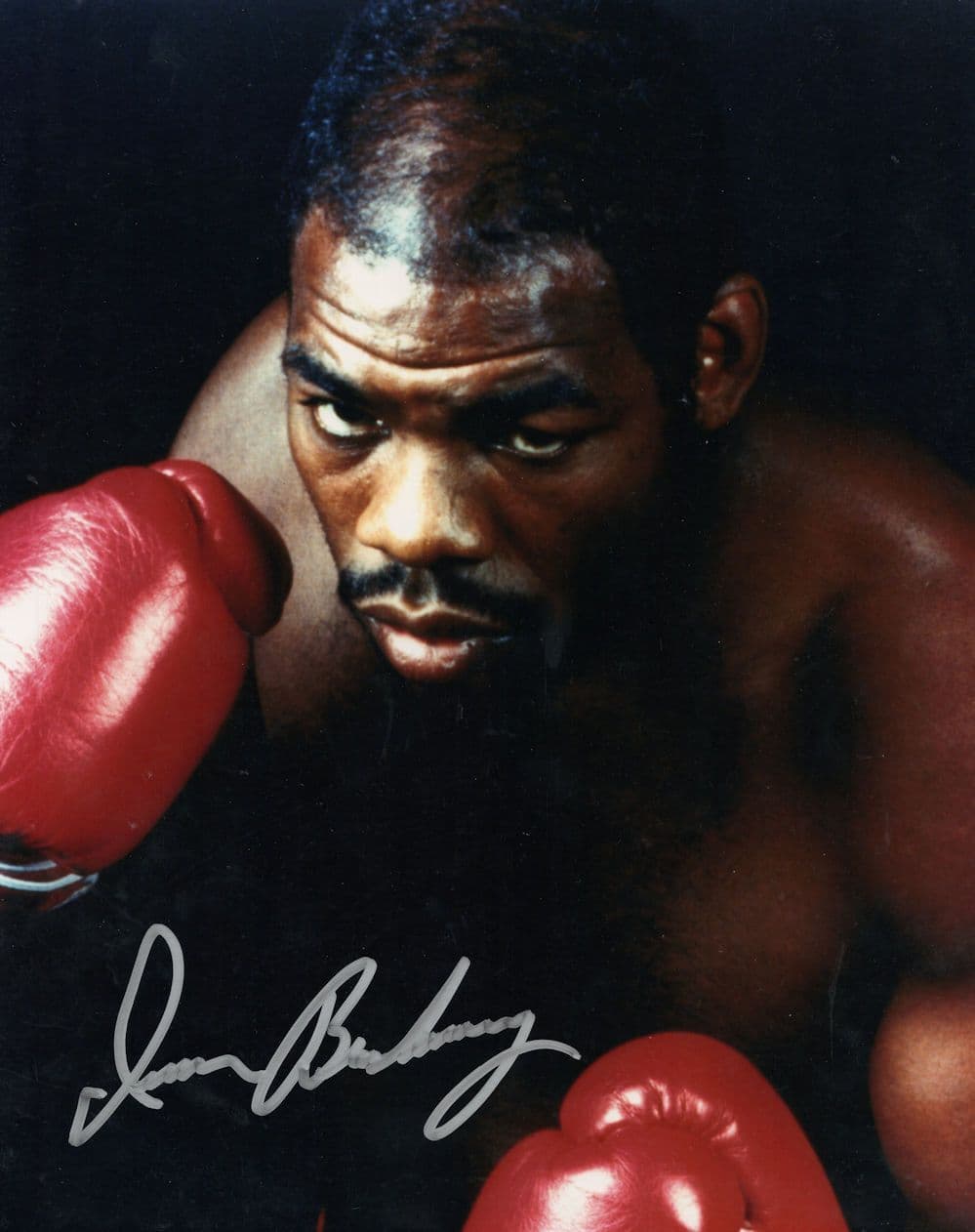 Iran Barkley WBC WBA Champion USA Boxer 10x8 Hand Signed Photo
