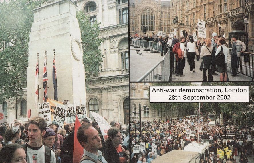 Iraq War 2002 Anti War Demonstration at Hyde Park Postcard