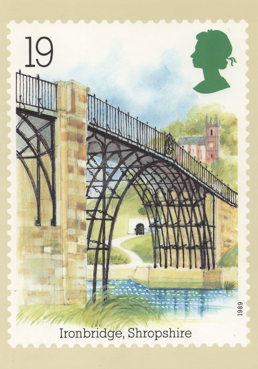 Ironbridge Shropshire Bridge Limited Edition Postcard