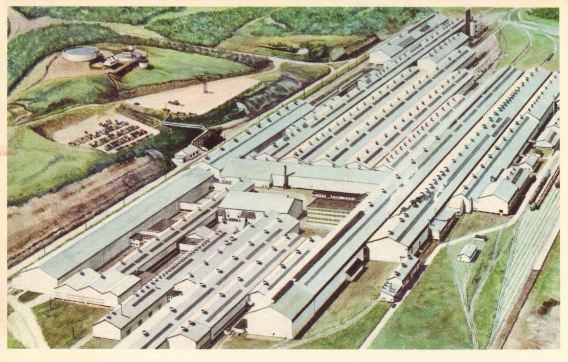 Irvin Steel Works The Pittsburgh & Lake Erie Railroad Company USA Postcard