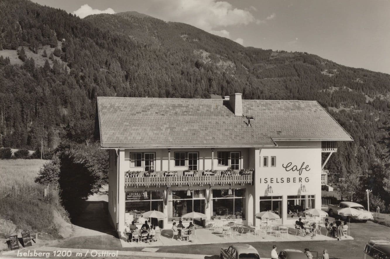 Iselsberg Cafe Hotel Kaefer Auto Lienz Bezirk German Postcard