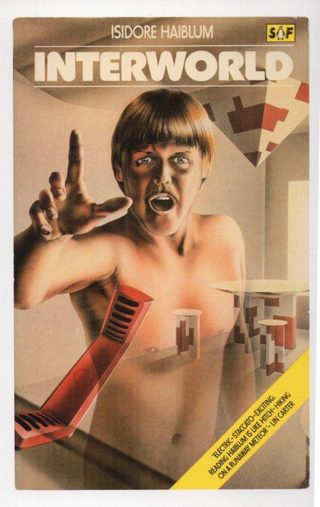 Isidore Haiblum Interworld 1980 Sci Fi Book Postcard