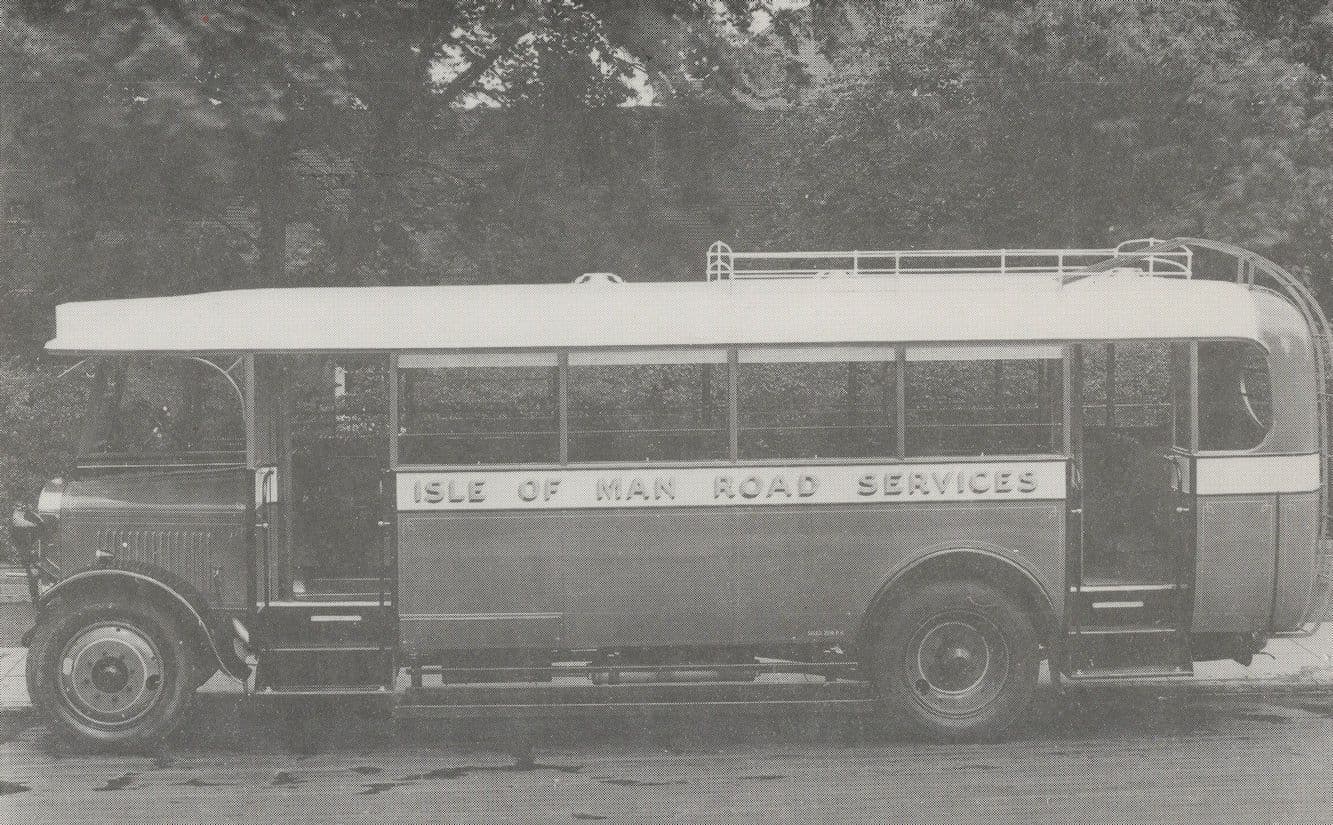 Isle Of Man Road Services Real Photo Bus Transport Postcard