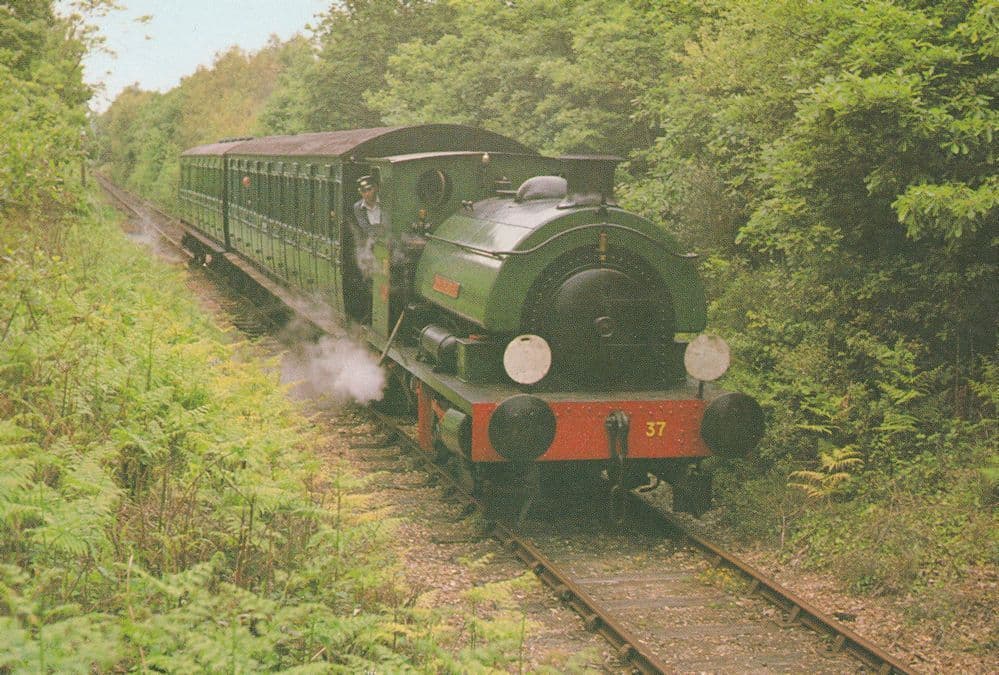 Isle Of Wight Hawthorne Leslie W37 Invincible Train 1971 Postcard