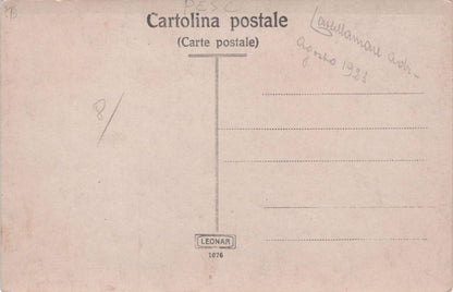 Italian 1923 Fishing Trip Boat Antique Italy Postcard