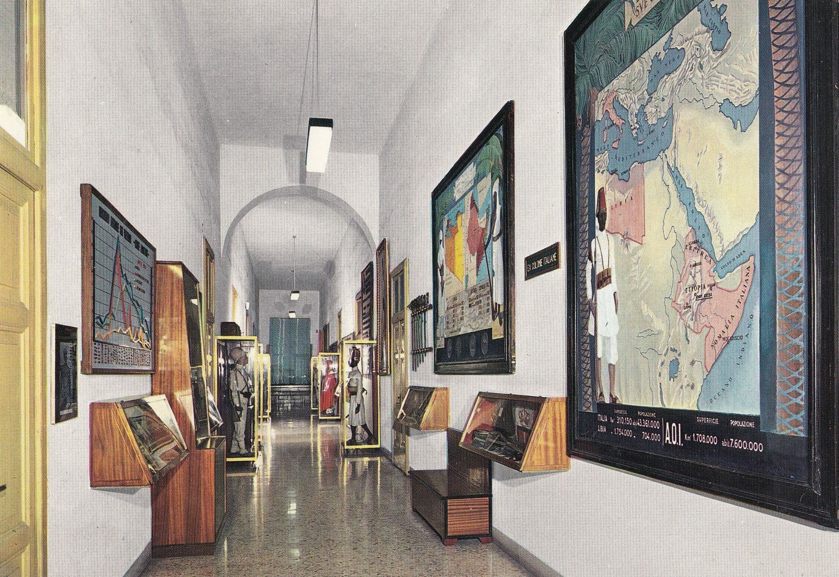 Italy Roma Museo Storico Della Fanteria Italian Colonial War Room Postcard