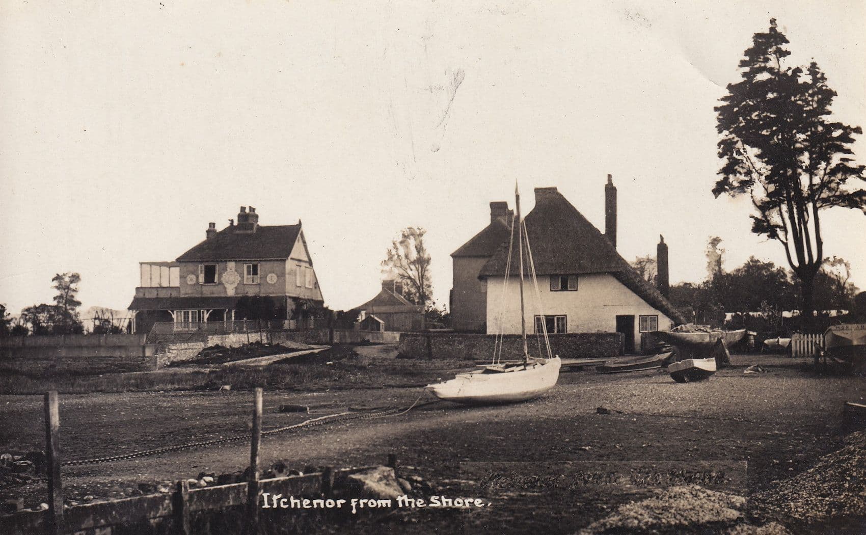 Itchenor From The Shore Surrey Real Photo Old Postcard