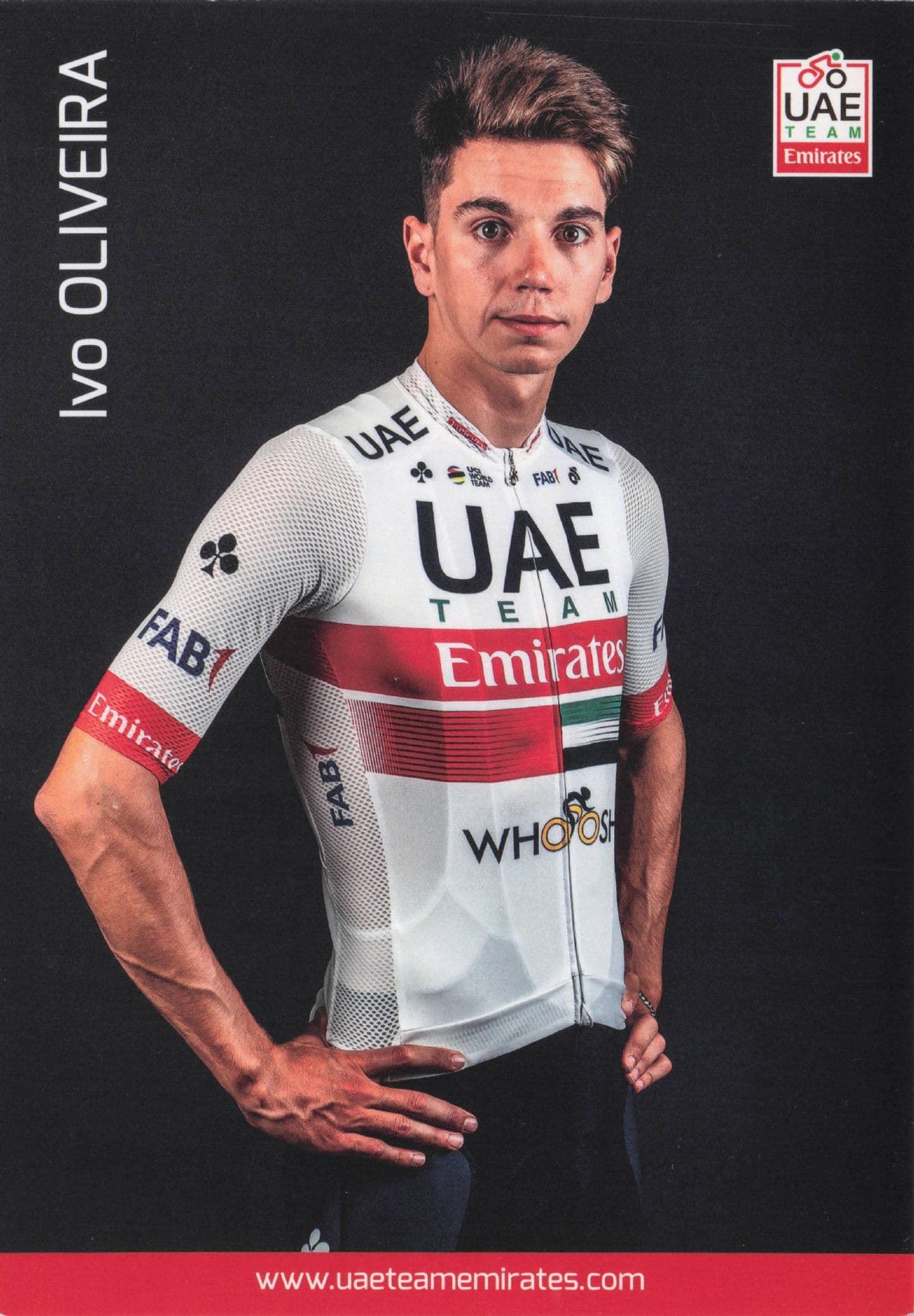 Ivo Oliveira Portuguese UEA Arab Emirates Cyclist Team Postcard