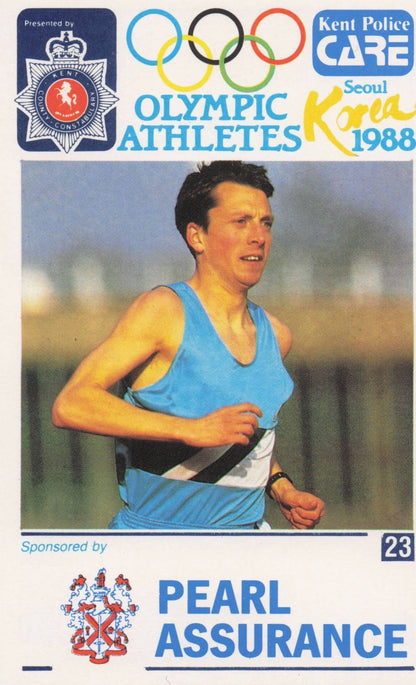 Jack Buckner British GB Athlete Olympics 1988 Rare Police Trade Photo Card