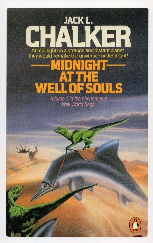 Jack Chalker Midnight At The Well World Saga Of Souls 1982 Book Postcard