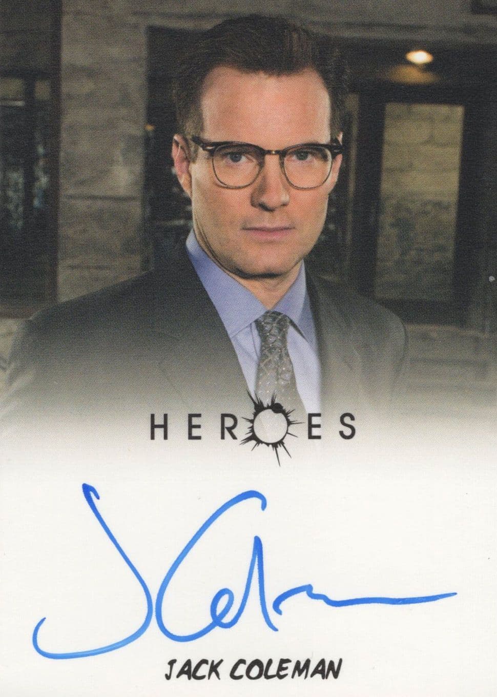 Jack Coleman Heroes Hand Signed TV Show Autograph Card
