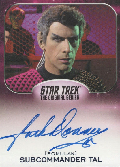 Jack Donner Star Trek The Original Series Signed Autograph Card