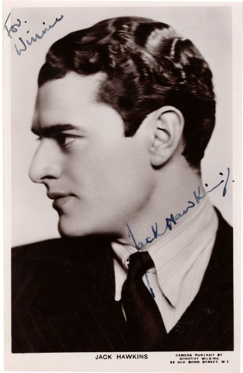 Jack Hawkins Ben Hur Bridge On The River Quai Vintage Hand Signed Photo