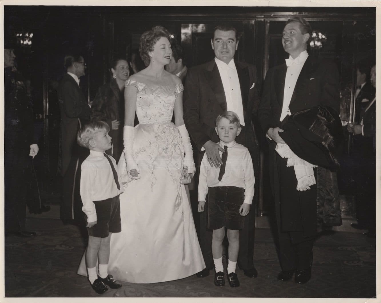 Jack Hawkins Michael Redgrave Royal 1950s Film Premiere Press Photo