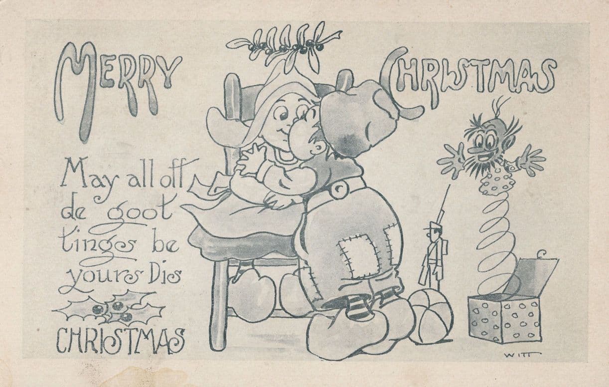 Jack In The Box Christmas Indiana USA Toy Soldier Advertising Postcard