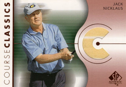 Jack Nicklaus Course Classics 2003 Authentic Worn PGA Tour Golf Shirt Card