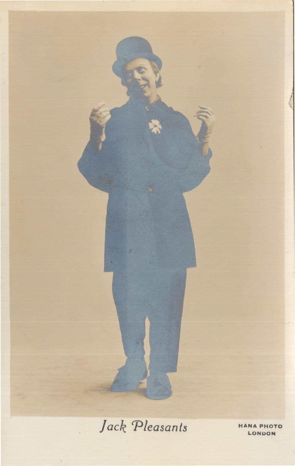 Jack Pleasants The Bashful Yorkshire Comedian Antique Theatre Postcard