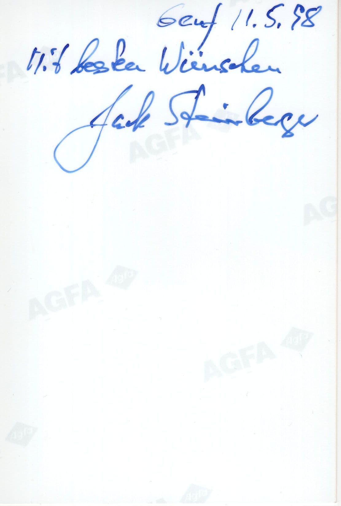 Jack Steinberger USA German Physicist Nobel Prize Hand Signed Photo & Env