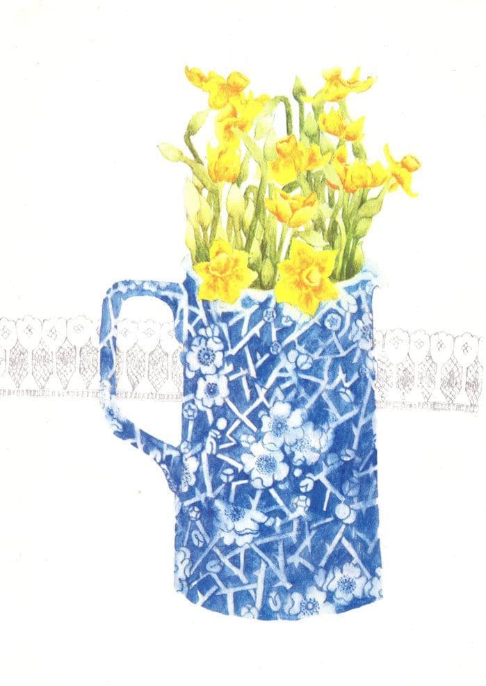 Jackalyn Buckmaster Narcissi Painting Postcard