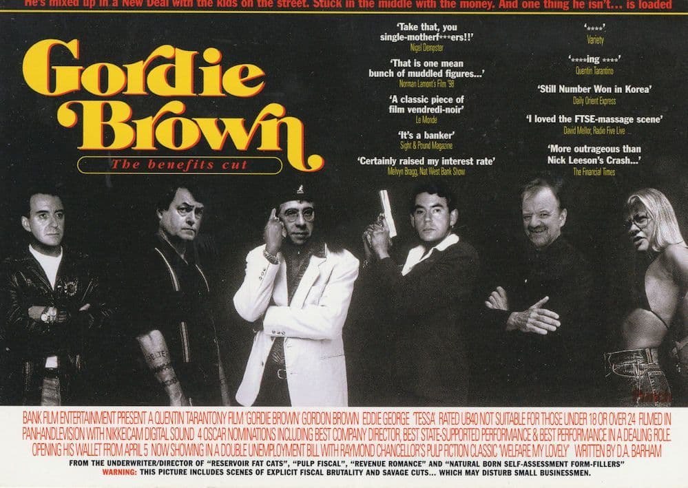 Jackie Brown Quentin Tarantino Punch Comic Spoof Postcard