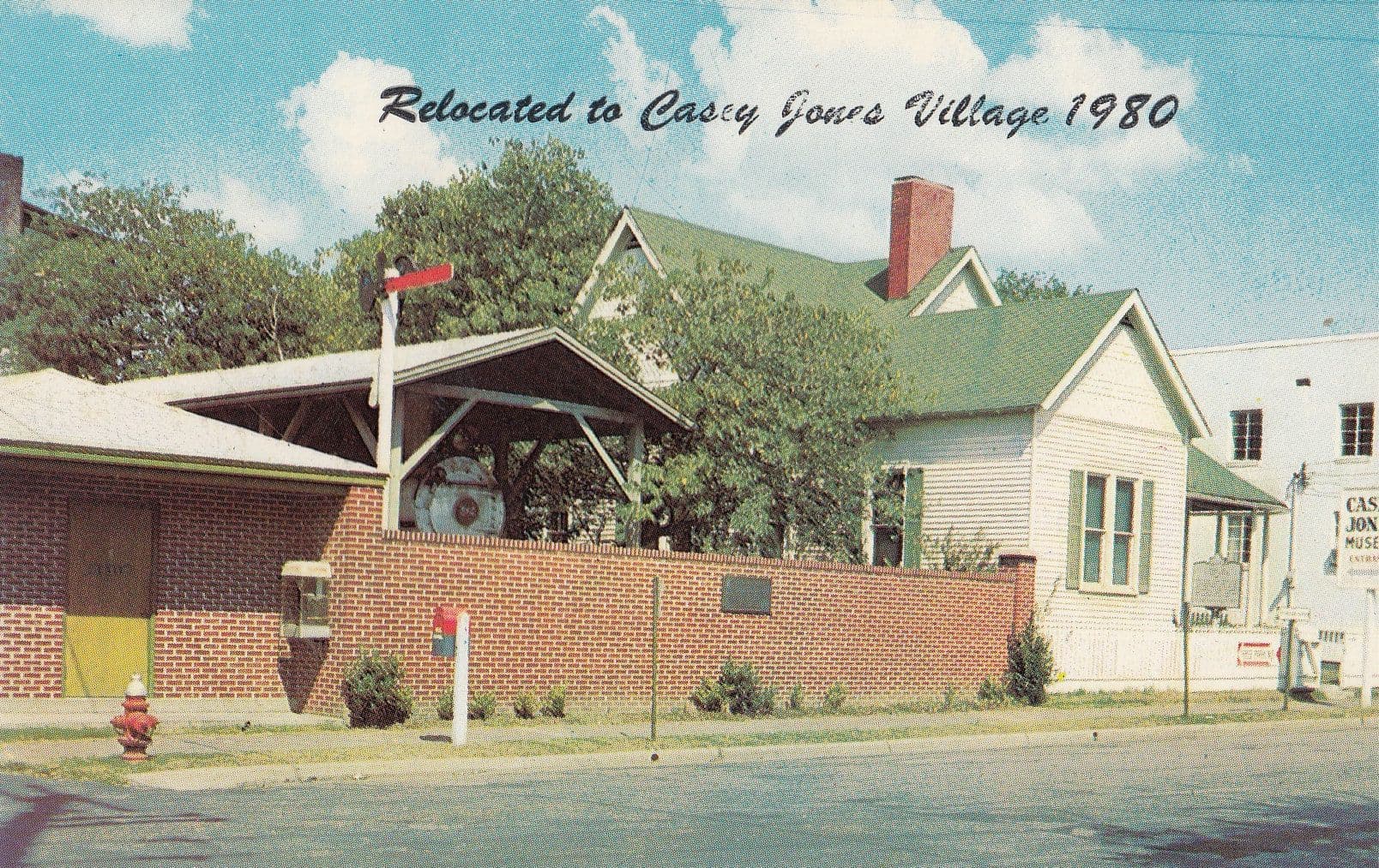 Jackson Tennessee Railroad Museum Casey Jones Home Train Locomotive Postcard