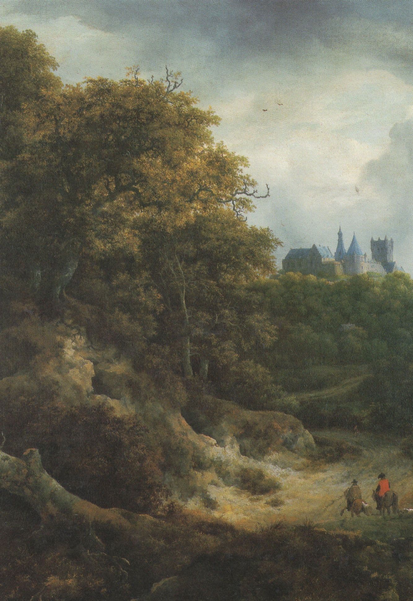Jacob van Ruisdael Bentheim Castle London Museum Painting Postcard