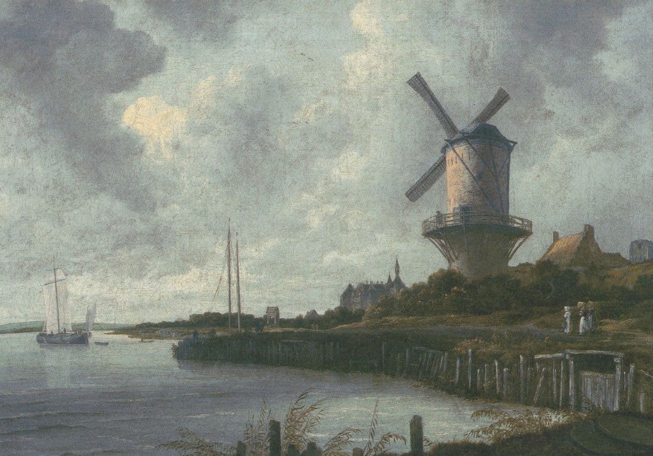 Jacob van Ruisdael Windmill At Wijk Duurstede Postcard