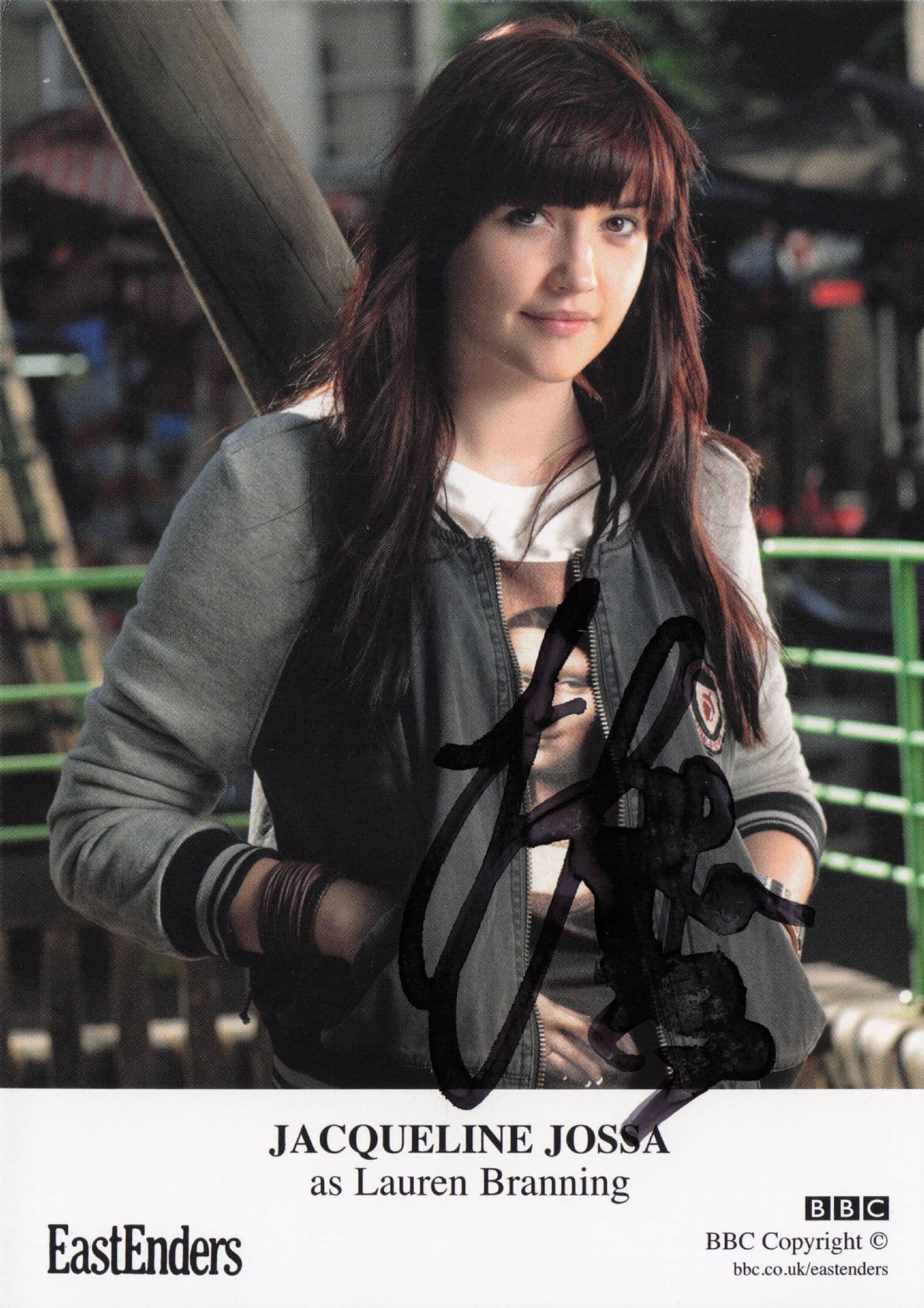 Jacqueline Jossa as Lauren Branning Eastenders Hand Signed Cast Card Photo