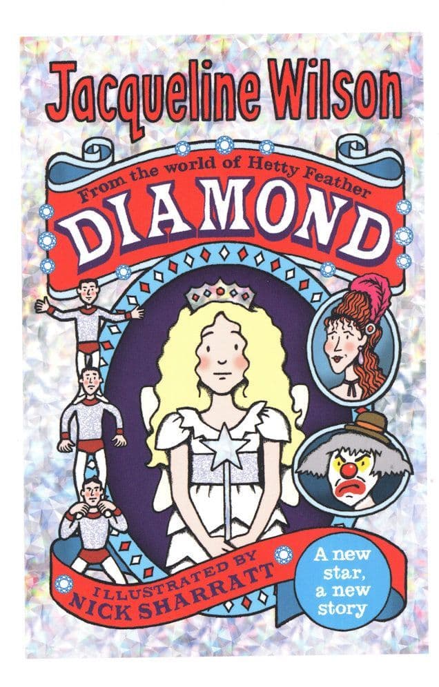 Jacqueline Wilson Diamond Childrens Book Postcard