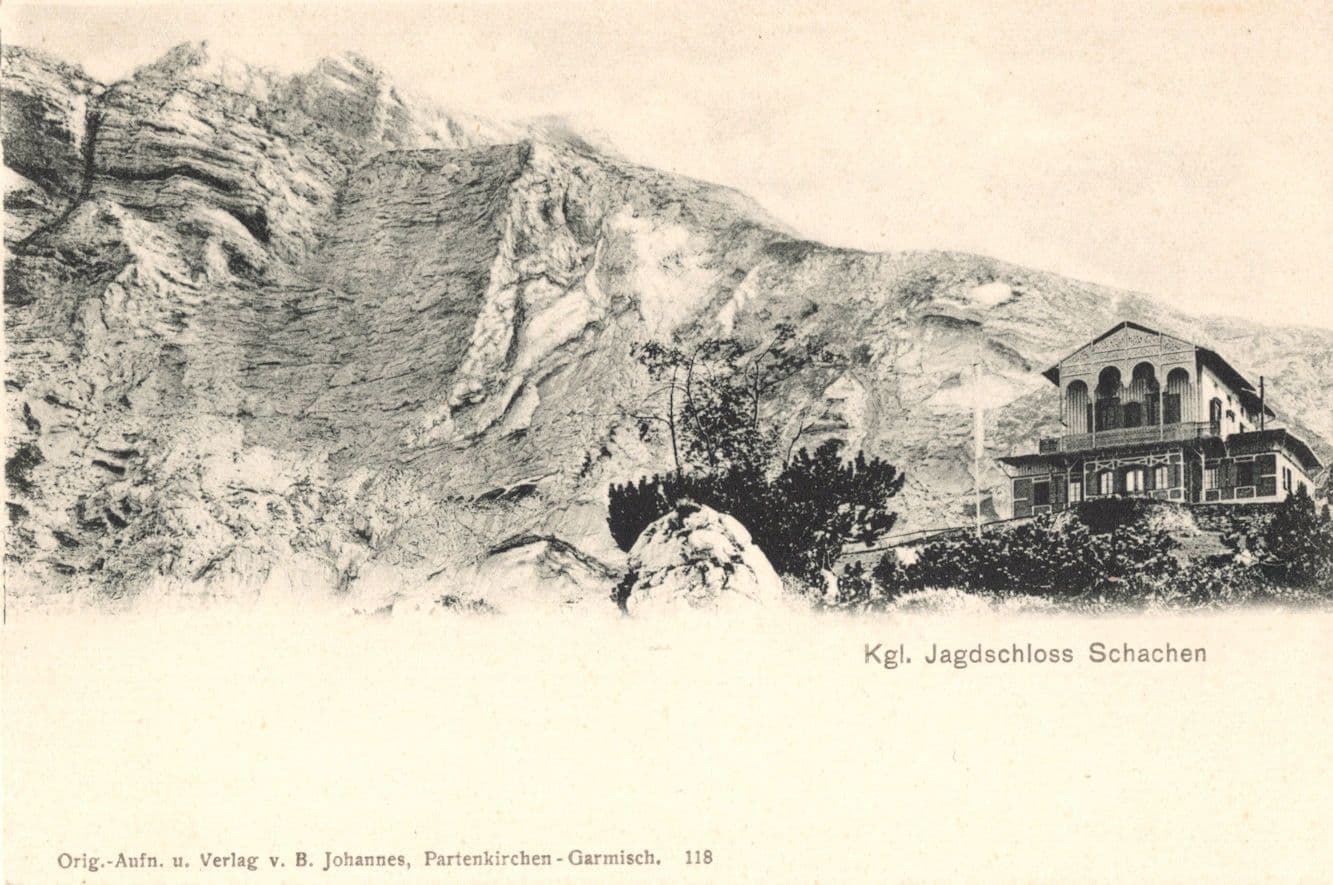 Jagdschloss Schachen Mint German Old Postcard