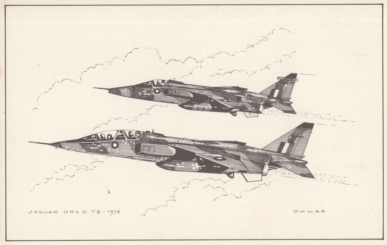 Jaguar QSO QSL RAF Royal Air Force Amateur Radio Society Postcard