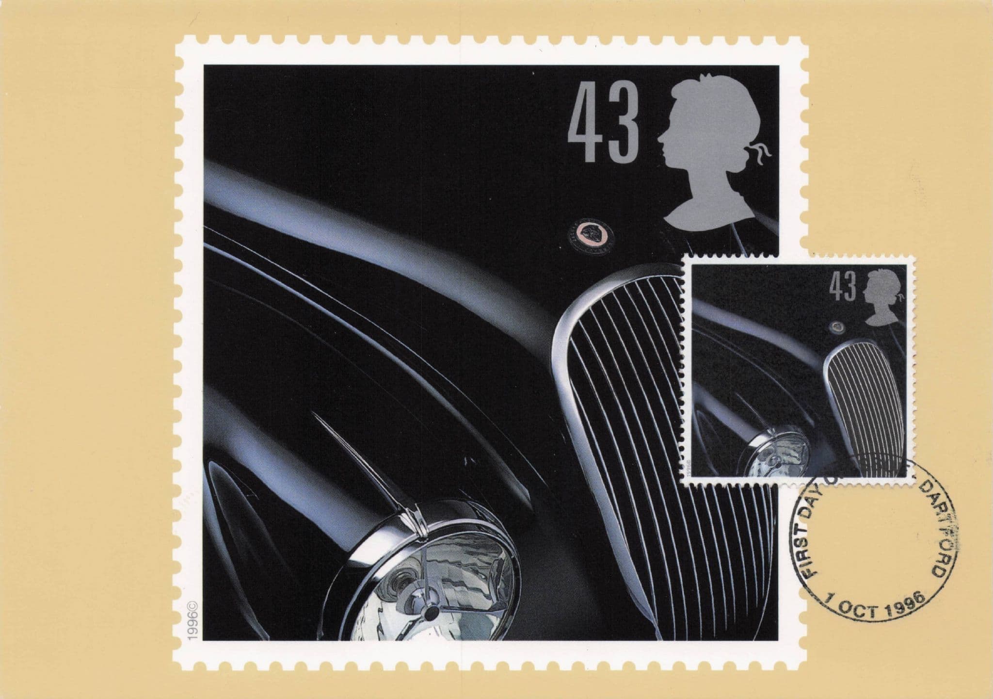 Jaguar XK120 Classic Sports Car First Day Cover Rare FDC Postcard