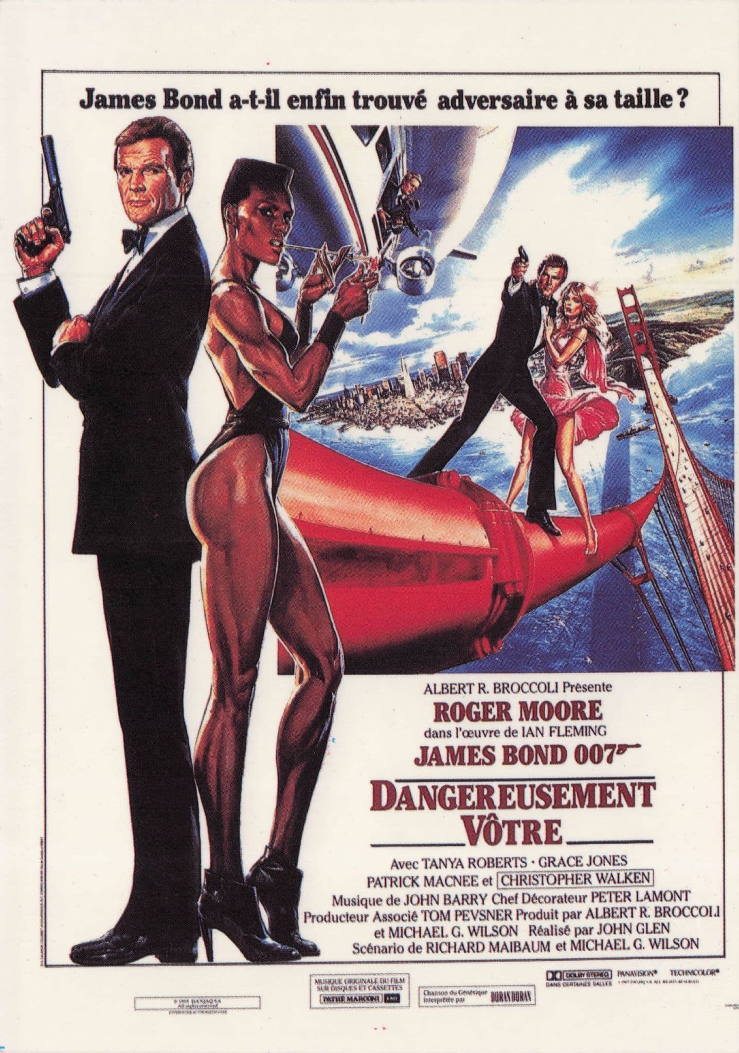 James Bond Dangereusement Votre Film French Cinema Poster Postcard
