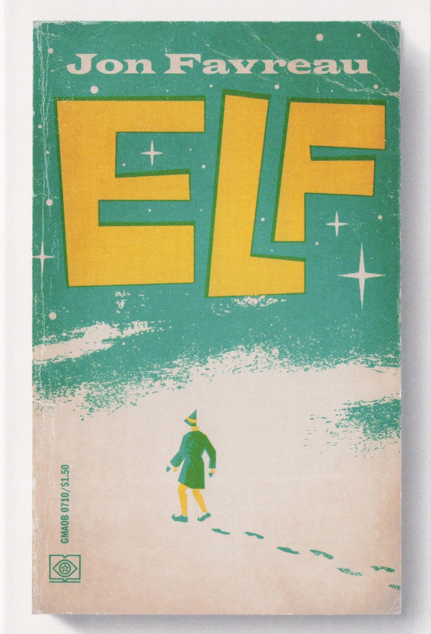 James Caan Elf John Favreau Film Movie As Rare Old Book Cover Postcard