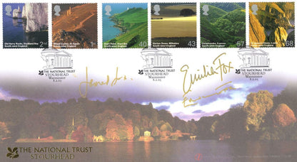 James Edward & Emilia Fox National Trust LTD TO 50 MULTI Hand Signed FDC