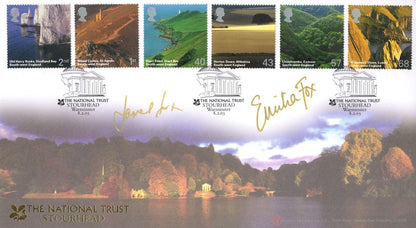 James & Emilia Fox National Trust LTD TO 75 MULTI Hand Signed FDC