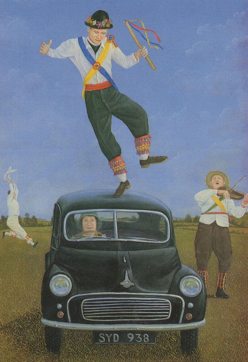 James Grainger Morris Dancing Painting Postcard