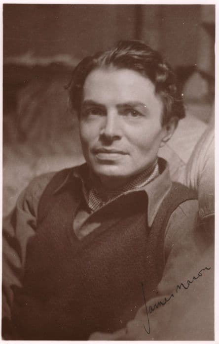 James Mason Pre Printed But Hand Signed Appearance Photo